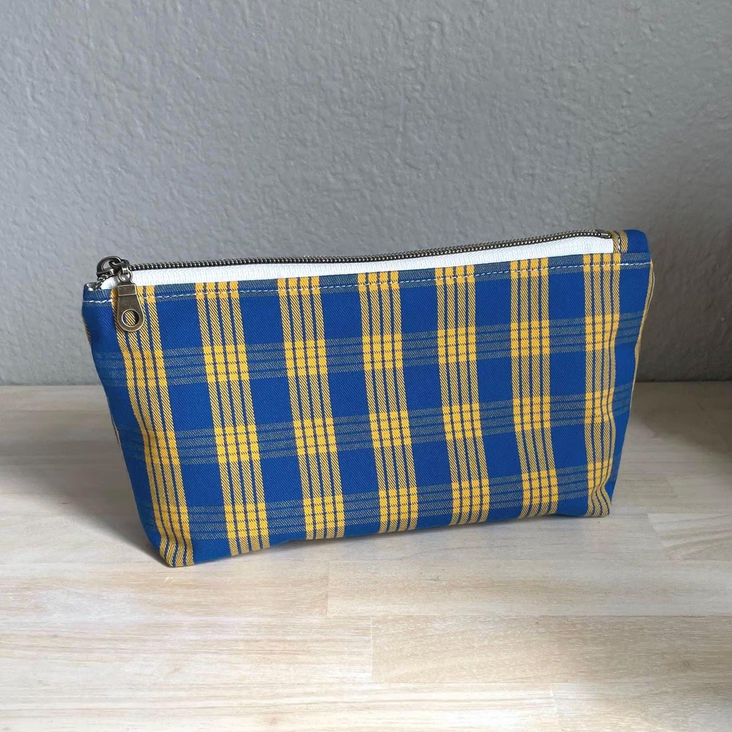 Palaka Zippered Pouch - Handmade in Hawaii